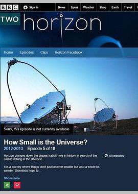 BBC 地平线: 宇宙何其小